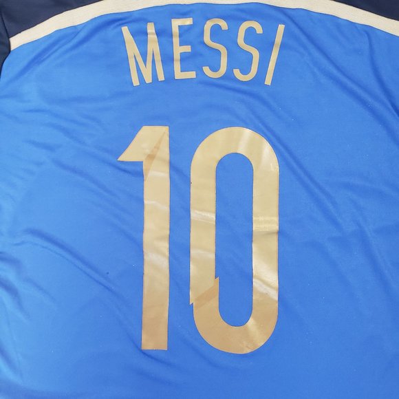 Adidas Messi Argentina XL World Cup final  2014 Lionel Messi shirt 2014 - Picture 6 of 6
